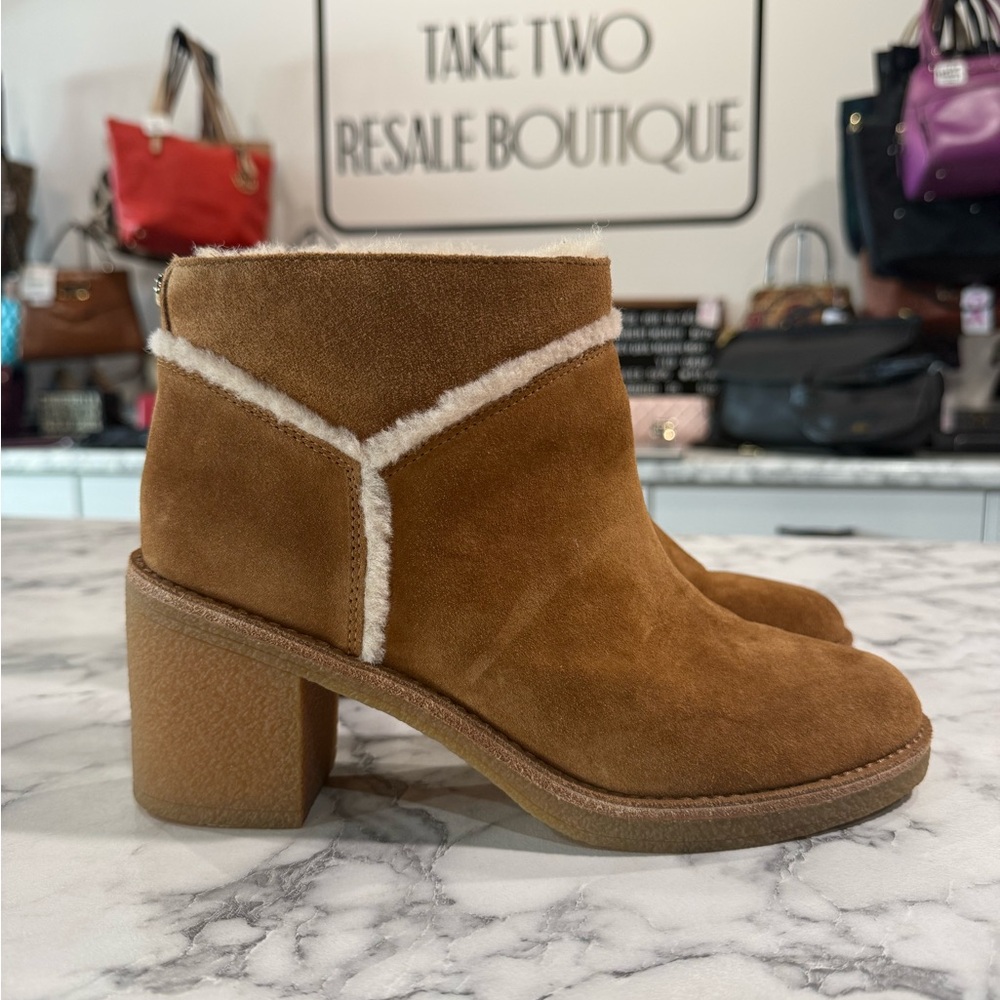 UGG 1018644 WOMEN'S KASEN WINTER BOOT CHESTNUT SIZE 8 - Picture 2 of 6